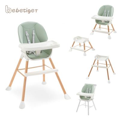 China High Quality Portable Solid Wood Baby Modern Wooden Feeding Chair for sale