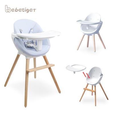 China Baby Multifunctional Solid Wood Solid Wood Material Feeding 3 in 1 Chair Rocker Baby Referee Chair for sale