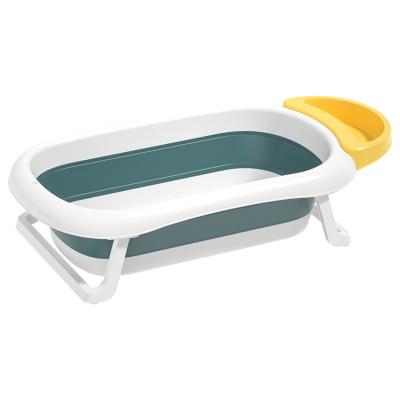 China 2022 New Hot Selling PP+TPE Eco-friendly Portable Plastic Toddler Kids Bathtubs Baby Foldable Bathtub For Children for sale