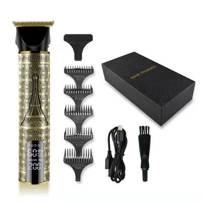 China Outdoor Gold Professional Hair Clippers For Men Commercial Cordless Hair Trimmer Hairdressing Cutting for sale