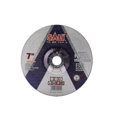 중국 Aluminum Oxide SALI Metal Disc 80m/s Metal Cutting Abrasive Grinding Disc 7inch 180x3x22.2mm 판매용