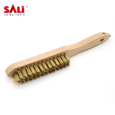 China High quality wooden handle finish brush for sale