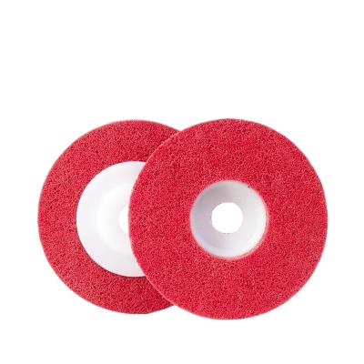 China 100*12*16mm Nylon Fiber Polishing Polishing Wheel 5/8 Inch Hole Sanding Polishing Abrasive Grinding Wheels For Angle Grinders for sale