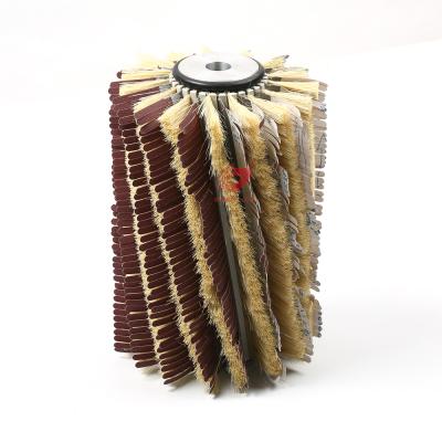 China ZHENDA Wear Resistant Sisal Paper/Durable Roller Sanding Polish Brush For Wood Grinding Polish for sale