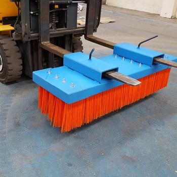 China Eco-friendly Forklift Road Factory Sweeper Brush Cleaning Attachment for sale