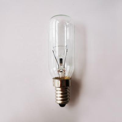 China Brass CE RoHs Approved T25 240V 60W E14 Tubular Appliance Light Bulb For Fridge for sale