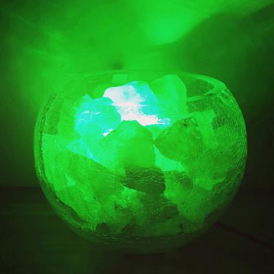 China Residential Colored Globes For Lamps Pink, Red, Green, Blue 3W E14 Selenite Lamp LED Salt Bulb for sale