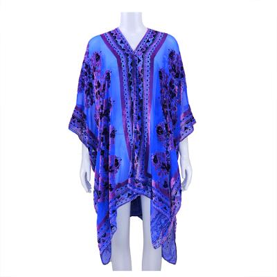 China Autumn high quality velvet ladies kimono oversized anti-pilling squishy kimono with side slits for sale