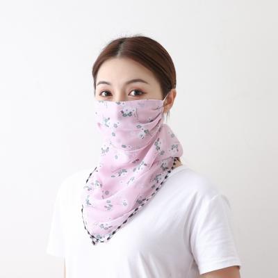 China Outdoor Face Scarf Print Reusable Anti Dust Face Mask Bandana Scarf for sale