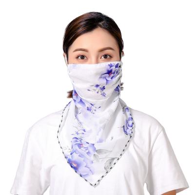 China Outdoor Cover Scarf Print Face Sunscreen Bandana Scarf Summer Protective Bandana for sale