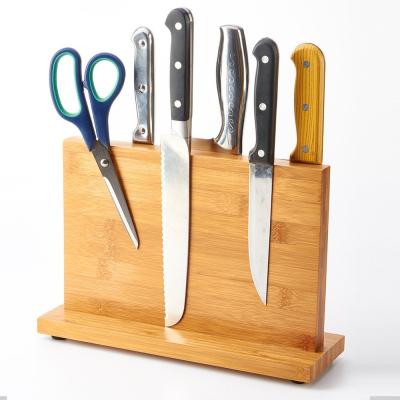 China Sustainable Bamboo Magnetic Knife Holder for sale