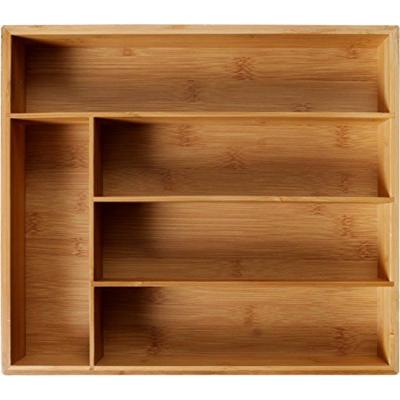 China Wholesale Viable by Kitchen Utensils Organizers Drawer Bamboo Cutlery and Organizer Cutlery Storage Box for sale