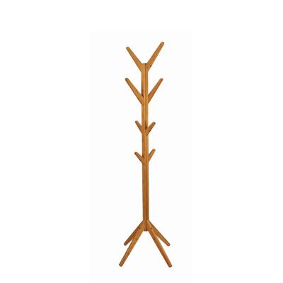 China Eco-friendly Modern Fashion Bamboo Wood Free Hat Clothes Coat Wooden Laundry Basket Coat Rack Rack for sale