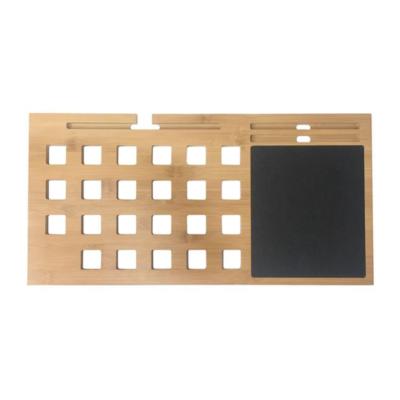 China Eco-Friendly Bamboo Lap Desk Laptop Lap Tray Pad Mat Phone Holder With Mouse Pad for sale