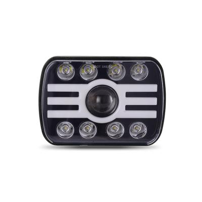 China New Arrival Car Led Headlight High Lumen Car Led Headlight H4 Rectangle Led Light For Car 195*140*80 Mm for sale