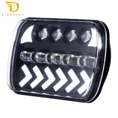 China Perfect Quality IP67 5X7 Inch Light Car Truck Spotlight Led Headlight Car Headlights Projector Lights 5X7 Inch for sale