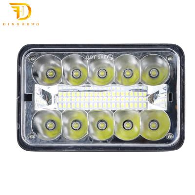 China Universal Led Car Light Car Auto Led Headlight Automobile 12V Car Led Headlight 4x6 Inch for sale