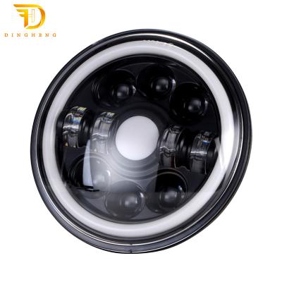 China 2021 Best Selling 1976-1986 Jeep Cj-7 Led Headlight 7 Inch 60W Round Headlight For Car 7 Inch Round for sale