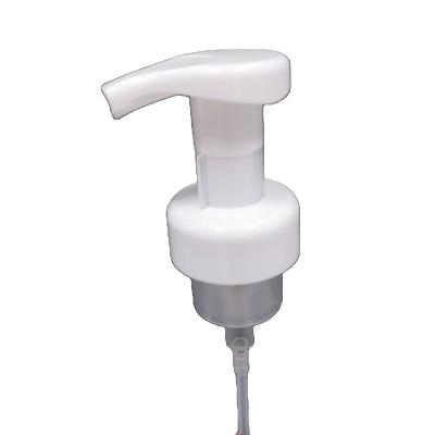 China Hot Selling Non Refillable Plastic White Foam Bottles Clear Foam Pump Bottle WITH CLIP 40 43mm for sale