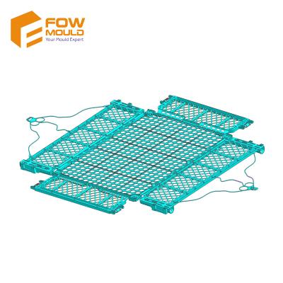 China Injection Plastic Folding Crate Plastic Box Plastic Mold For Light Fruit And Mushroom for sale