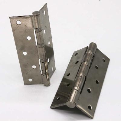 China 4 Inch High Quality Easy Installation Satin Color Heavy Duty Metal Stainless Steel Door Hinge for sale