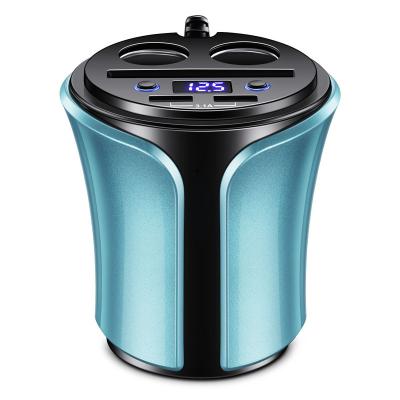 China Car Dual USB 3.4A Cup Car Inverter Charger, DC5V Cup Shape Power Inverter for 12-24V Car for sale