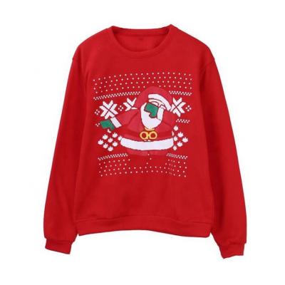 China Wholesale Custom Unisex Anti-Wrinkle Christmas Outfits Couple Clothes Christmas Sweatshirts Crewneck Cotton Polyester Ugly Sweater Matching for sale