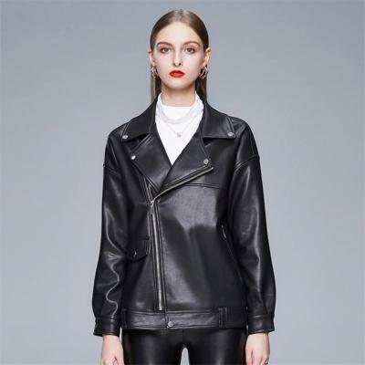 China Wholesale high quality ladie women leather jackets QUICK DRY and coats&motorcycling jacket for women leather jacket for sale