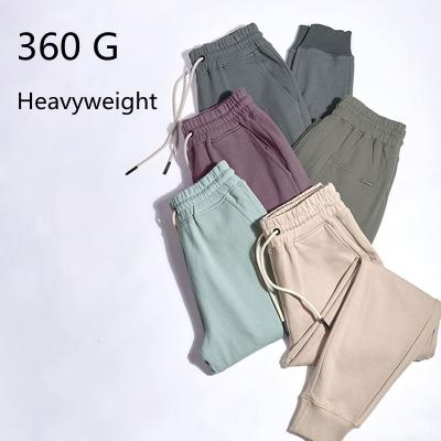 China Autumn Winter Solid Plain Custom Made Wholesale Breathable 360 ​​G Cotton Drawstring Heavy Sports Jogger Men's Casual Sweatpants for sale