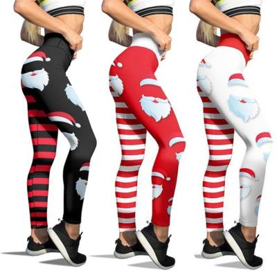 China Gym Women's Christmas Winter Seamless Waist Crac! crack! Sports High Breathable Tight Yoga Legging for sale