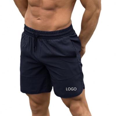 China Anti-Wrinkle Wholesale Mens Running Gym Shorts Custom Logo Mens Mesh Gym Shorts Cotton With Pouch for sale