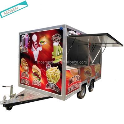 China New Design Factory Price Mobile Snack Food Trailer BBQ Food Cart For Sale for sale