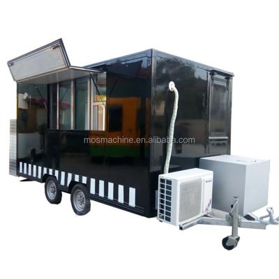 China Professional street application fiberglass mobile meat processing plants festival food cart for sale