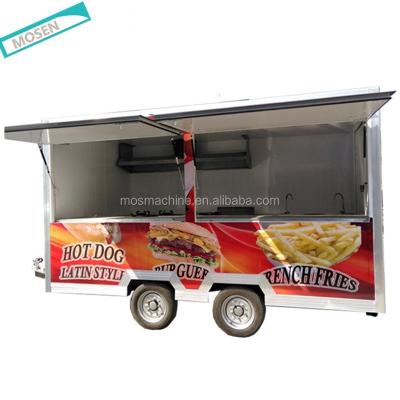 China Vegetable processing factory hot sale mobile hamburger food cart,airstream caravan food truck,airstream food trailer for sale