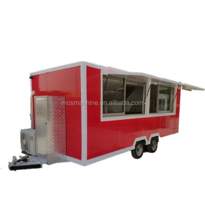 China Vegetable processing factory kebab fast food trailer truck, mobile bakery food cart van, employed food trucks food kiosk for sale for sale