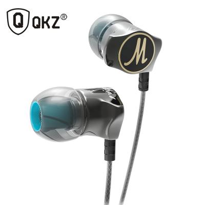 China free shipping Original QKZ In-Ear DM7 In Ear 3.5mm Metal Super Bass HD Stereo HiFi Cable Headphones For xiaomi KZ ZS10 v80 Samsung for sale