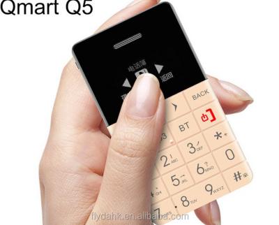 China New QMART Q5 Auto Focus Card Phone 0.96 Inch OLED Screen Elder People Superior GSM Mobile Phone for sale