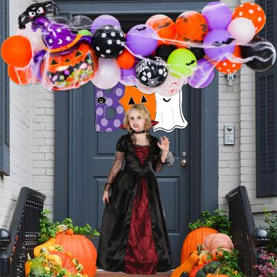 China Halloween Festival Party Decoration Foil Balloons Festival Party Supplies Set Pumpkin Inflator Balloons for sale