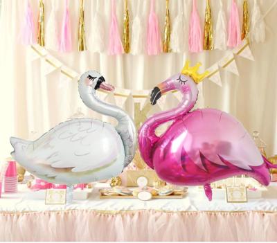 China Festival Flamingo Valentines Foil Balloons Wedding Other Party Decorations Free Latex Balloons for sale