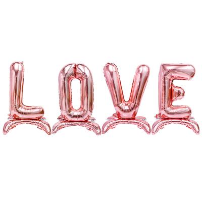 China Festival LOVE 32 Inch Letter Balloons Wedding Valentines Balloons Party Decoration Foil Balloons for sale