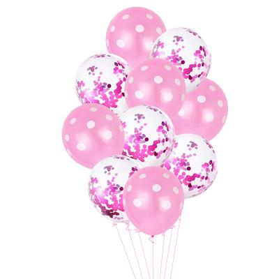 China Festival Birthday Wedding Party Event 12 Inch Confetti Balloons Party Decorations Birthday Supplies Wedding Latex Balloons for sale