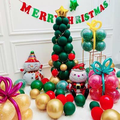 China Birthday Wedding Party Decoration Latex 12 Inch Metallic Balloon Merry Christmas Birthday Balloons Party Printing Balloon for sale