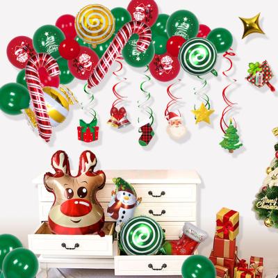 China Xmas Latex Foil Balloons Banners Event Decoration Party Set Light Deer Balloon for sale