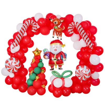 China Christmas Merry Christmas Balloon Set Decoration Party Props Christmas Aluminum Latex 10 Inch Balloons for sale