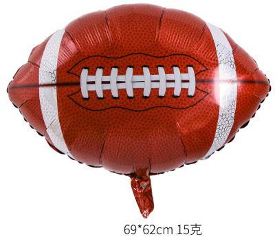 China Kid Toy Party Decoration Cartoon Football Shape 18 Inch Foil Balloons Latex Balloons Child Toy Party Air Balloon for sale