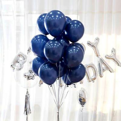 China Sapphire Blue Balloons Wedding Party Props Latex 12inches Balloon Birthday Party Decoration Birthday Party Props for sale