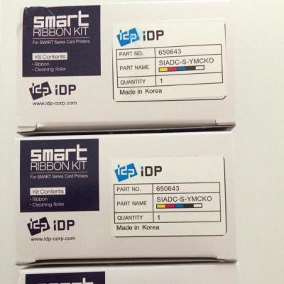 China Original Korea IDP Smart YMCKO Color Ribbon 650643 For Printers Smart 30 / 50 for sale