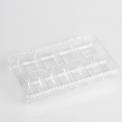 China Nail Art Storage Box Empty Nail Art Storage Box 11 Grids Nail Art Tip Storage Box for sale