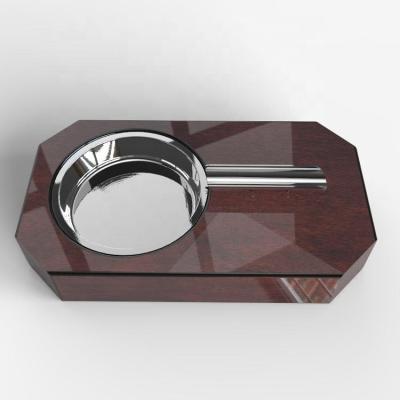 China Eco-friendly Luxury Wooden Cigar Customized Ashtray for sale