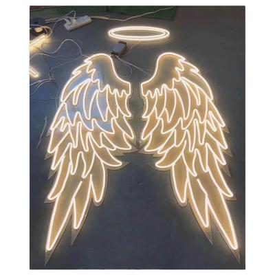 China Custom Shops Wings 3D Logo DC 12V LED Lamp Custom Acrylic Neon Light OEM Yydsign Neon Sign for sale